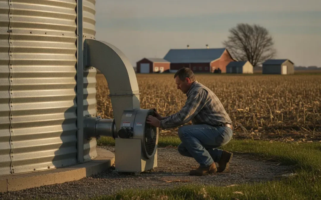 Grain Aeration Fan Sizing: CFM per Bushel Guide