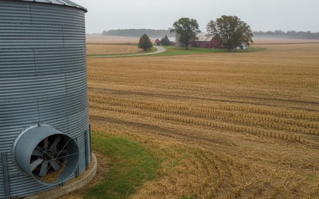 When to Run Grain Bin Fan After Harvest